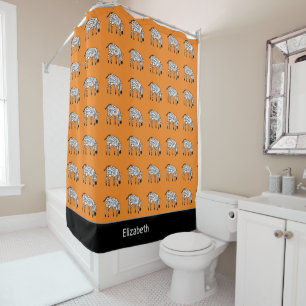 Rideaux De Douche Cute Zebras Motif