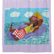 Dachshund Fainéant de la Plage