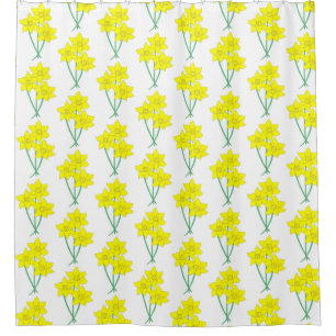 Rideaux De Douche Daffodiles Jaunes Fleurs de printemps Bunch Floral