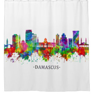 Rideaux De Douche Damas Syria Skyline