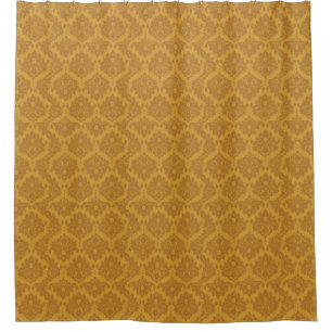 Rideaux De Douche Damassé d'or de luxe