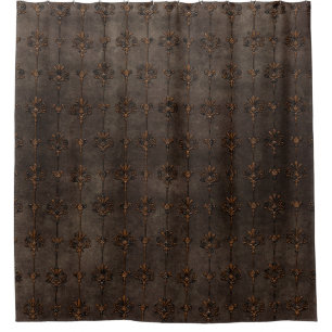Rideaux De Douche Damassés Brown élégantes