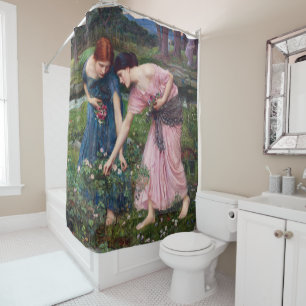 Rideaux De Douche Dames à cueillir des Roses, John William Waterhou