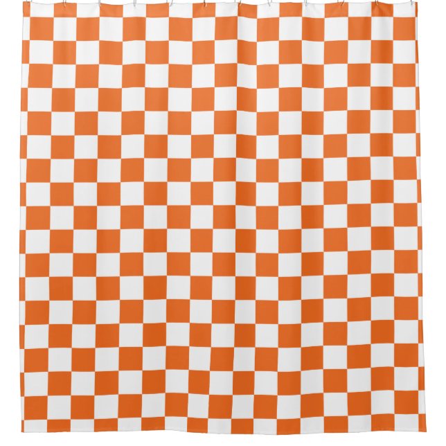 Rideaux De Douche Damier orange (Devant)