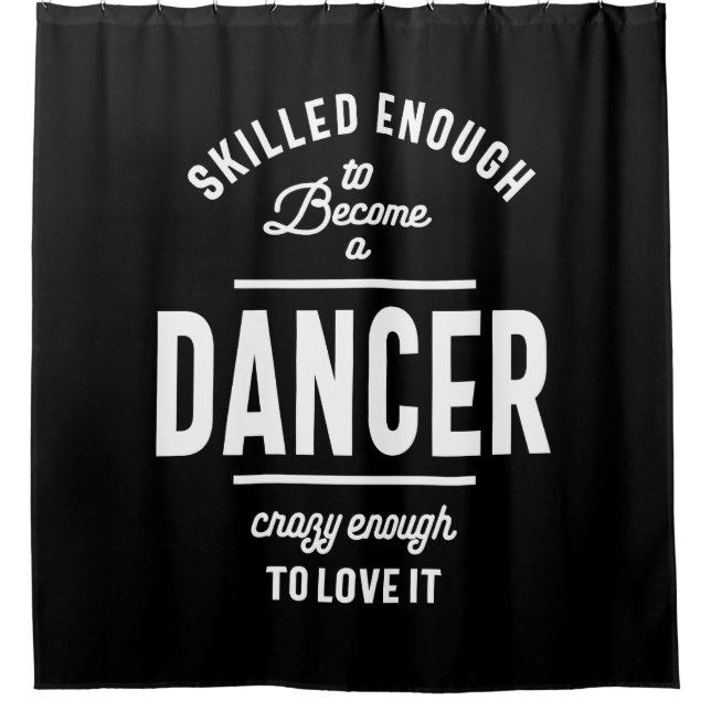 Rideaux De Douche Dancer Travail Titre du travail Cadeau (Devant)