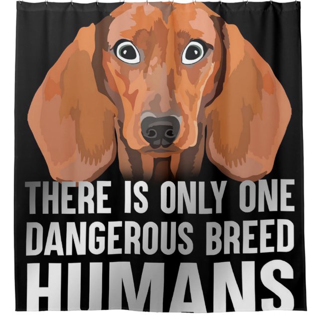 Rideaux De Douche Dangerous Breed |Funny Lover Gift (Devant)