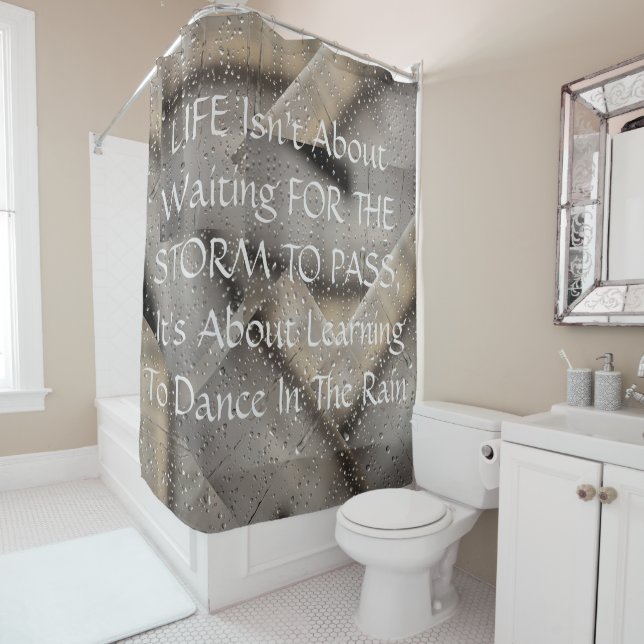 RIDEAUX DE DOUCHE DANSE DE LA PLUIE (En situation)