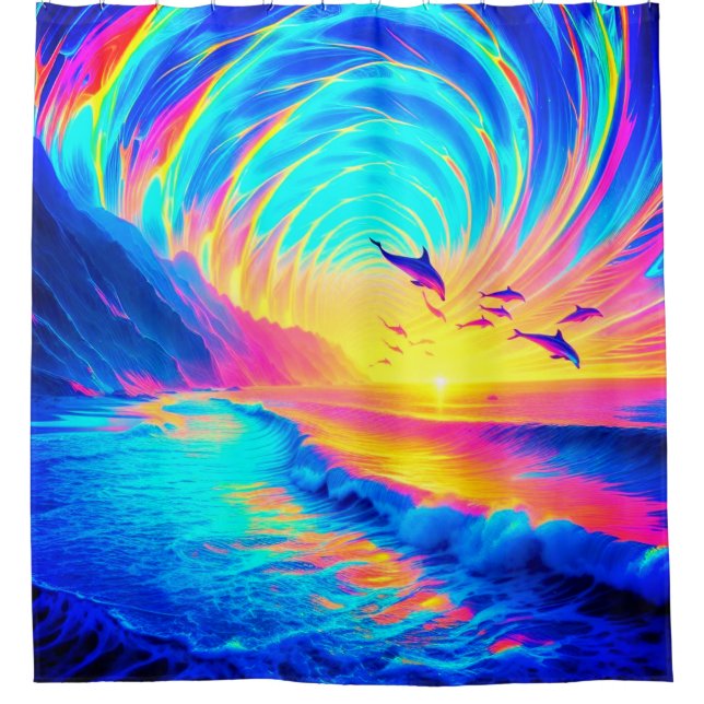 Rideaux De Douche Dauphin (Devant)