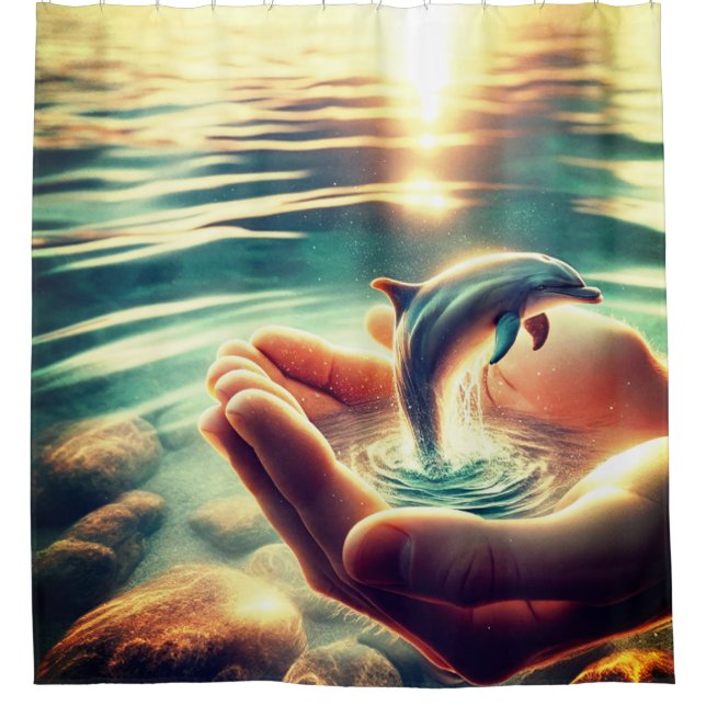 Rideaux De Douche Dauphin (Devant)