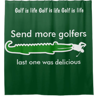 Rideaux de douche de golf pour hommes amusants