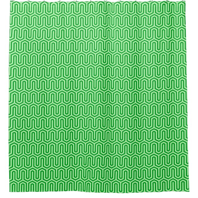 Rideaux De Douche Déco motif égyptien - Jade vert (Devant)