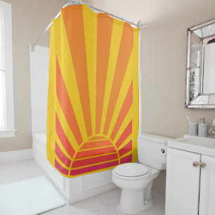 Rideaux De Douche Décor de coucher de soleil Ombre pour enfants, Ado