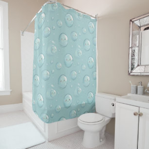 Rideaux De Douche Décor de salle de bain pour enfants à motif de bul