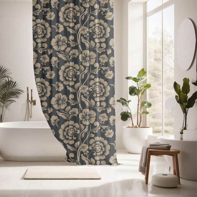 Rideaux De Douche Décor floral impressionnant attirant (Créateur téléchargé)