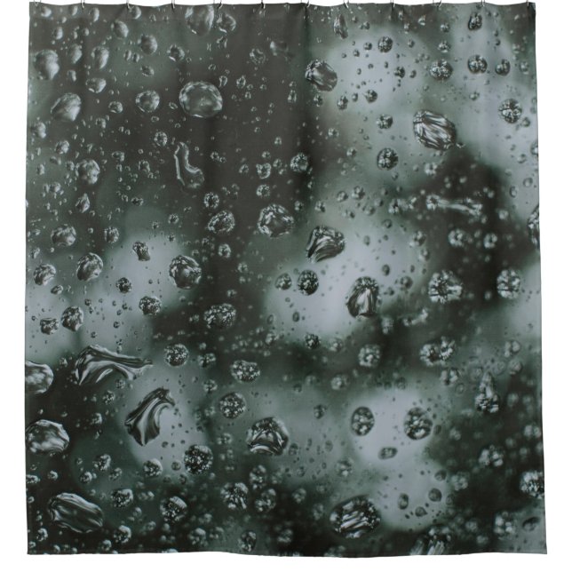 Rideaux De Douche Découpe d'eau sur verre (Devant)