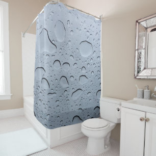 Rideaux De Douche Dégâts Abstraits de gouttelettes d'eau Motif tra