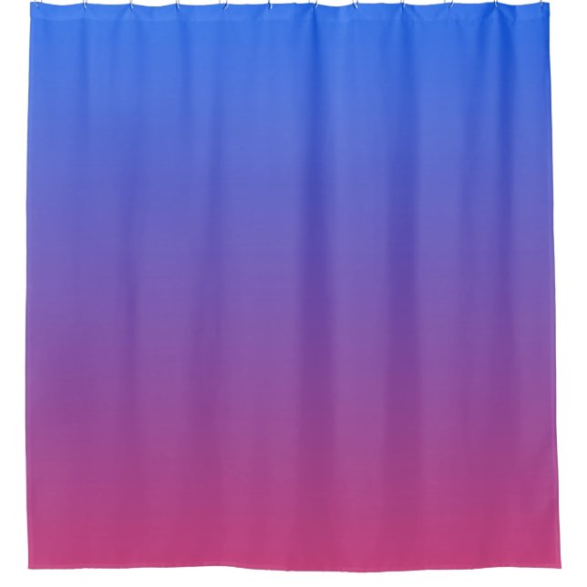 Rideaux De Douche dégradé bleu et rose ombre (Devant)