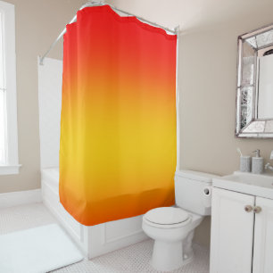 Rideaux De Douche Dégradé rouge orange jaune