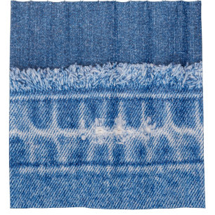 Rideaux De Douche Déni déchiré : Cadre de Jeans double bleu