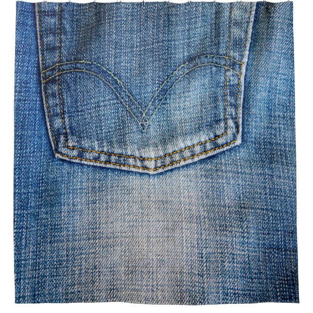 Rideaux De Douche denim bleu (Devant)