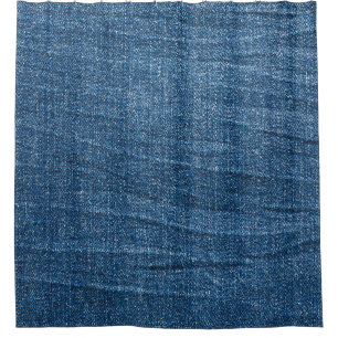 Rideaux De Douche Dénim bleu Texture : Jeans classiques.