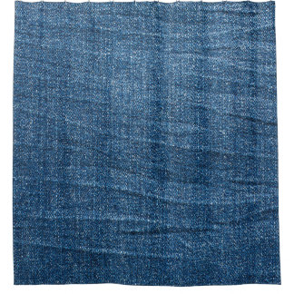 Rideaux De Douche Dénim bleu Texture : Jeans classiques.