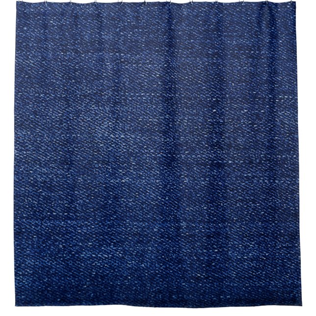 Rideaux De Douche Dénim jeans tissu : arrière - plan texturé. (Devant)