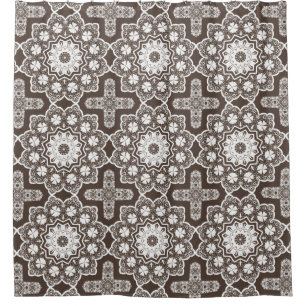 Rideaux De Douche Dentelle blanche