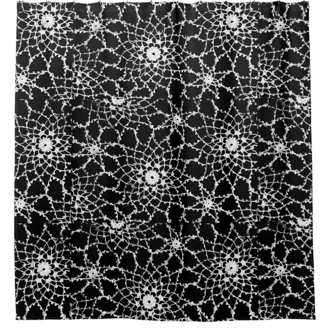 Rideaux De Douche Dentelle vintage tatouée (Devant)