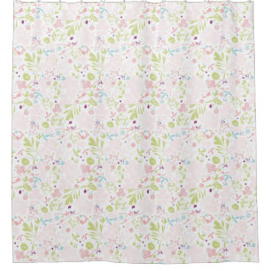 Rideaux De Douche déploiement de motif floral