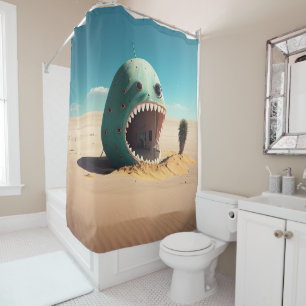 Rideaux De Douche Desert Monstre