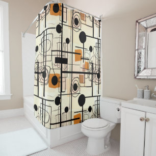 Rideaux De Douche Design abstrait moderne, lignes dynamiques Lancer