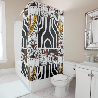 Rideaux De Douche Design africain contemporain