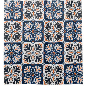 Rideaux De Douche Design en céramique Azulejos. Talavera tracteur mo