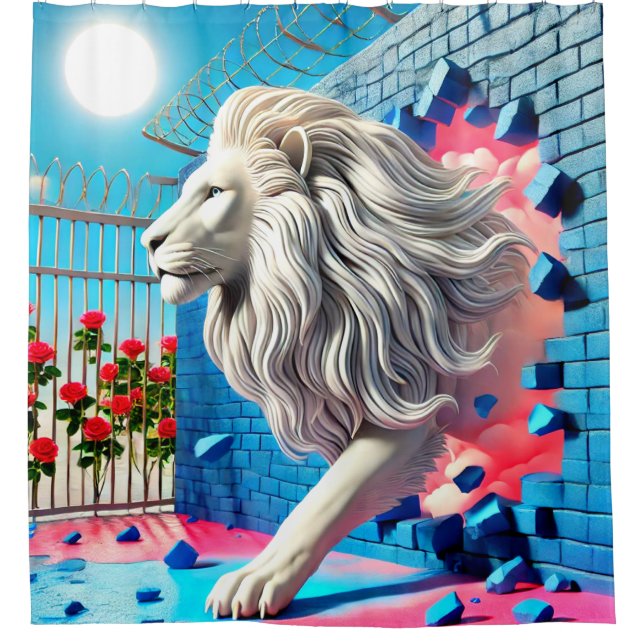 Rideaux De Douche Design Lion (Devant)