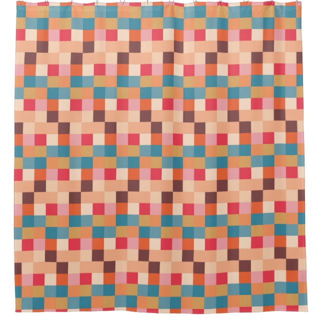 Rideaux De Douche Design Motif Abstrait moderne (Devant)