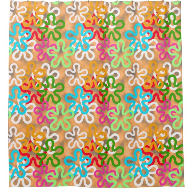 Rideaux De Douche Design Motif africain Ankara (Devant)