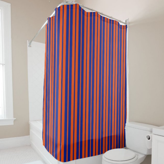 Rideaux De Douche Design Motif Orange Blue (Créateur téléchargé)