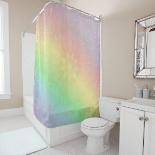 Rideaux De Douche Design Rainbow Pastel Mandala