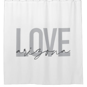 Rideaux De Douche Design simple, moderne, urbain, cool Love Arizona