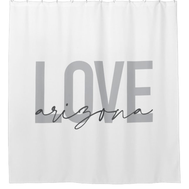 Rideaux De Douche Design simple, moderne, urbain, cool Love Arizona (Devant)