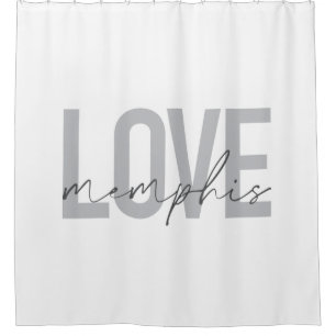 Rideaux De Douche Design simple, moderne, urbain, cool Love Memphis