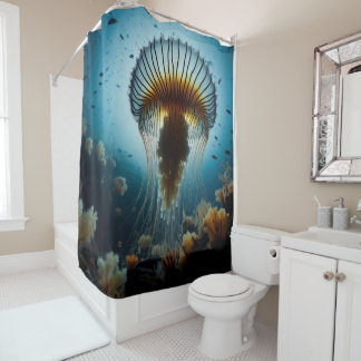 Rideaux De Douche Dessin de méduse