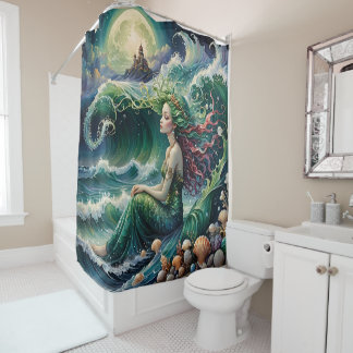 Rideaux De Douche Dessin de sirène