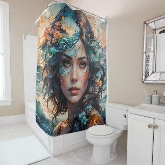 Rideaux De Douche Dessin de sirène