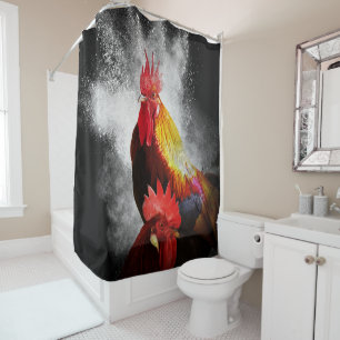 Rideaux De Douche Deux coq