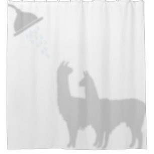 Rideaux De Douche Deux Llamas Shadow Silhouette Shadow Buddies