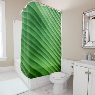Rideaux De Douche Diagonale verte feuille