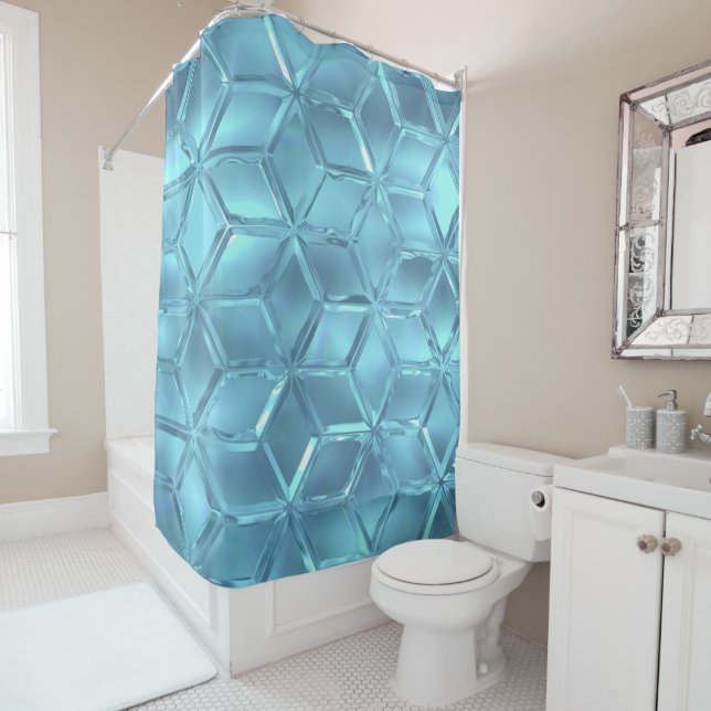 Rideaux De Douche Diamants de cristal (En situation)