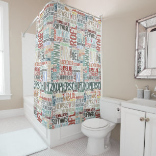 Rideaux De Douche Dictionnaire d'informatique en couleur